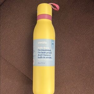 Owala Yellow Insulated Water Bottle